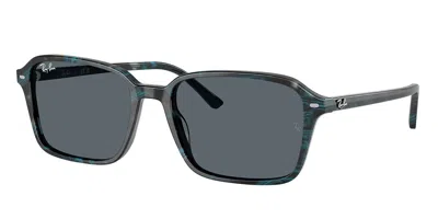 Ray Ban Raimond Blue Rectangular Unisex Sunglasses Rb2231 1417r5 58 In Gray