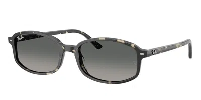 Ray Ban Sam Sunglasses Grey Havana Frame Grey Lenses 54-19 In Gray