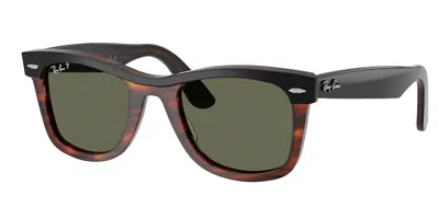 Ray Ban Rb2240 Wayfarer Polarized 144058 Men's Sunglasses Tortoiseshell Size 50 In Neutral