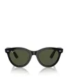Ray Ban Rb2242 Wayfarer Oval Sunglasses In Black