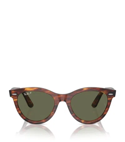 Ray Ban Rb2241 Wayfarer Way Sunglasses In Brown