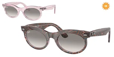Ray Ban Rb2242 Wayfarer Oval 138432 Men's Sunglasses Purple Size 53