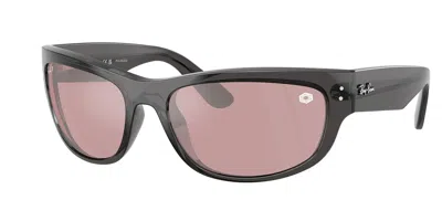 Ray Ban Rb2289 Mega Balorama Polarized 14543e Men's Sunglasses Clear Size 63 In Black