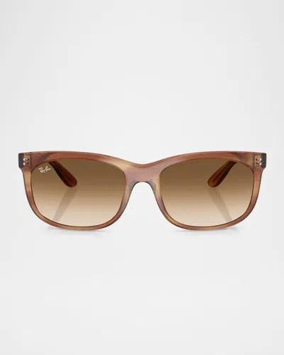 RAY BAN RB2389F BALORETTE PILLOW SQUARE SUNGLASSES, 60MM