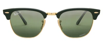 RAY BAN RB3016/S CLUBMASTER POLARIZED 1368G4 MEN'S SUNGLASSES GREEN SIZE 51