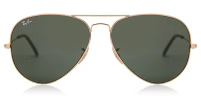 Ray Ban Rb3025 Aviator Large Metallo 181 Occhiali Da Sole Oro Per Uomo In Gray