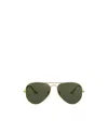 Ray Ban Aviator Green Classic G-15 Unisex Sunglasses Rb3025 181 58 In Green