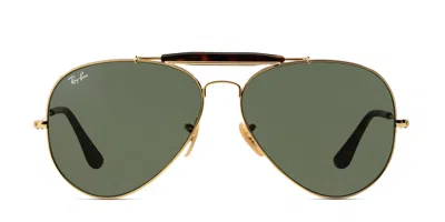 Ray Ban Rb3029 Outdoorsman Ii Gold,tortoise,green