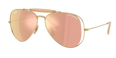Ray Ban Rb3029m 001/7j Men's Sunglasses Gold Size 54