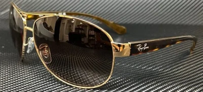 Pre-owned Ray Ban Rb3386 001 13 Arista Pilot Men's 67 Mm Sunglasses