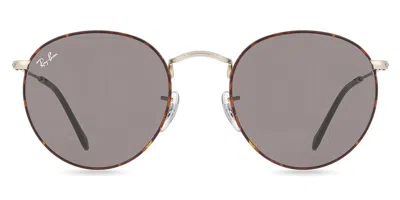 Ray Ban Rb3447 Round Metal 9277b1 Men's Sunglasses Tortoiseshell Size 53 In Brown