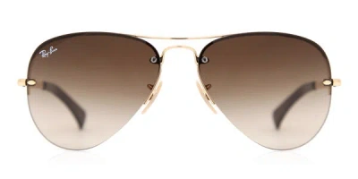 Ray Ban Rb3449 Highstreet 001/13 Occhiali Da Sole Oro Per Uomo In Gold