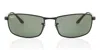 Ray Ban Ray-ban 64mm Rectangular Sunglasses In Black