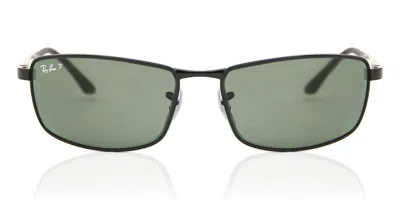 Ray Ban Rb3498 Active Lifestyle Polarized 002/9a Men's Sunglasses Black Size 61