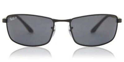 Ray Ban Rb3498 Active Lifestyle Polarized 006/81 Occhiali Da Sole Neri Per Uomo In Black