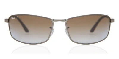 Ray Ban Rb3498 Active Lifestyle Polarized 029/t5 Occhiali Da Sole Grigi Per Uomo In Gray