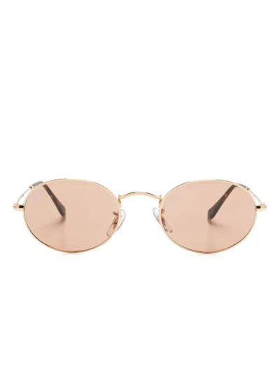 Ray Ban Rb3547 Sunglasses In Gold