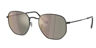Ray Ban Rb3548n Hexagonal 002/39 Occhiali Da Sole Neri Per Uomo In Black
