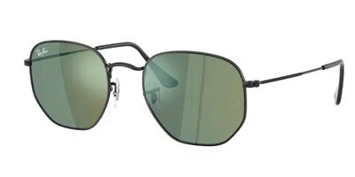 Ray Ban Rb3548n Hexagonal 002/68 Occhiali Da Sole Neri Per Uomo In Black