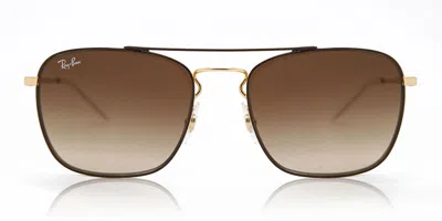Ray Ban Rb3588 905513 Men's Sunglasses Brown Size 55 In Black