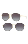 Ray Ban Rb3589 55 Gradient In Black Gold