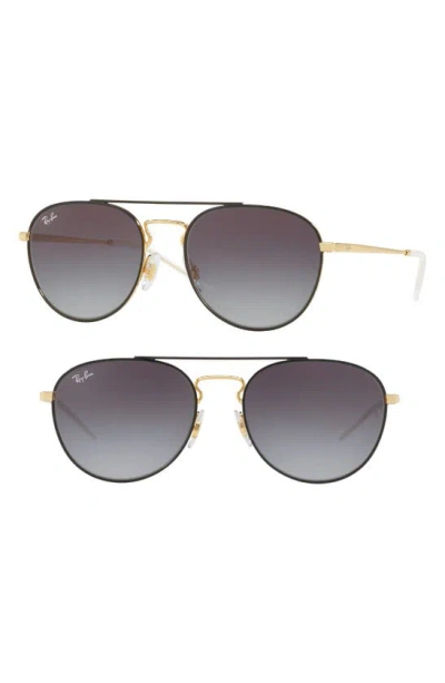 Ray Ban Rb3589 55 Gradient In Black Gold