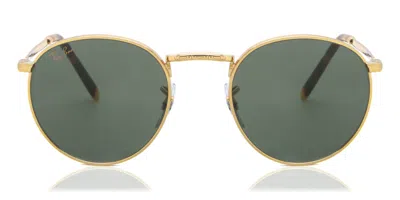 Ray Ban Rb3637 New Round 919631 Men's Sunglasses Gold Size 50 In Green