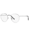Ray Ban Rb3637v New Round Unisex Phantos Eyeglasses In Silver Tone