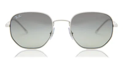 Ray Ban Rb3682 003/11 Occhiali Da Sole Argentati Per Uomo In Silver