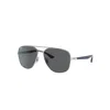 Ray Ban Rb3683 Sunglasses Blue Frame Grey Lenses 56-15 In Blau