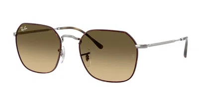 Ray Ban Rb3694 Jim 92700a Men's Sunglasses Tortoiseshell Size 53 In Brown