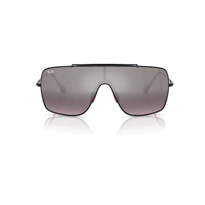 Ray Ban Rb3697m Scuderia Ferrari Collection Sunglasses Black Frame Violet Lenses 01-35