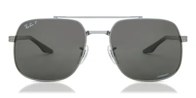 Ray Ban Rb3699 004/k8 Men's Sunglasses Gunmetal Size 59 In Gray