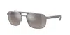 Ray Ban Rectangle-frame Mirrored-lens Sunglasses In Gray