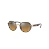 Ray Ban Rb3703m Scuderia Ferrari Collection Sunglasses Havana Frame Brown Lenses Polarized 51-21 In Havana