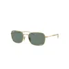 Ray Ban Sunglasses Unisex Rb3706 - Gold Frame Grey Lenses Polarized 54-20 In Gold