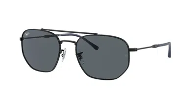 Ray Ban Sunglasses Unisex Rb3707 - Black Frame Blue Lenses 54-20