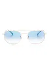 Ray Ban Rb3707 Geometric-frame Sunglasses In Pink