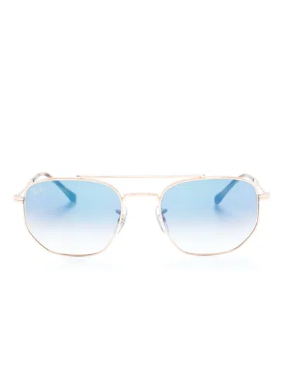 Ray Ban Rb3707 Geometric-frame Sunglasses In Pink