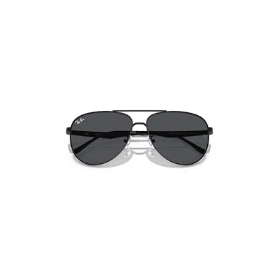 Ray Ban Rb3712d Sunglasses Black Frame Grey Lenses 62-14