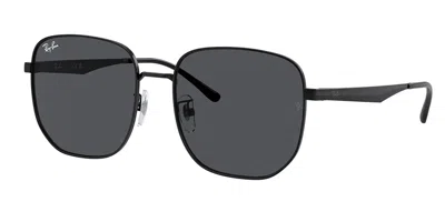 RAY BAN RB3713D ASIAN FIT 002/87 MEN'S SUNGLASSES BLACK SIZE 57