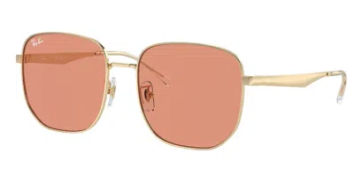 RAY BAN RB3713D VESTIBILITÀ ORIENTALE 921374 OCCHIALI DA SOLE ORO PER UOMO