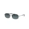 Ray Ban Rb3719 Sonnenbrillen Gunmetal Fassung Blau Glas Polarisiert 54-20 In Gunmetal