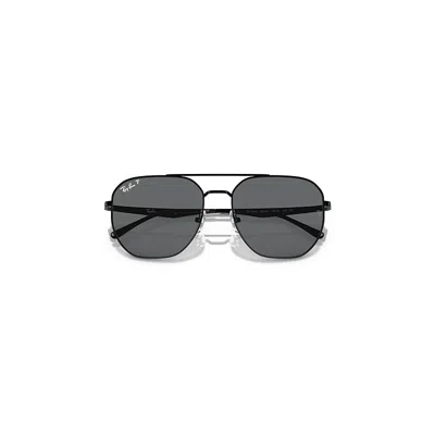 Ray Ban Rb3724d Sunglasses Black Frame Grey Lenses Polarized 59-18