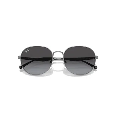Ray Ban Rb3727d Sunglasses Gunmetal Frame Grey Lenses 57-19