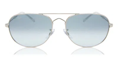 Ray Ban Rb3735 Bain Bridge 003/3f Men's Sunglasses Silver Size 57 In Blue