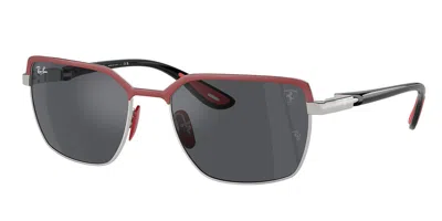 RAY BAN RB3743M F10087 OCCHIALI DA SOLE ROSSI PER UOMO