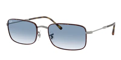 Ray Ban Rb3746 92703f Men's Sunglasses Tortoiseshell Size 56 In Blue
