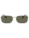 Ray Ban Rb3746 Sunglasses Arista Frame Green Lenses Polarized 59-20 In 黑色