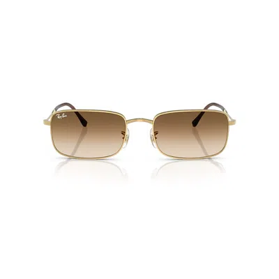 Ray Ban Rb3746 Sunglasses Arista Gold Frame Brown Lenses 59-20
